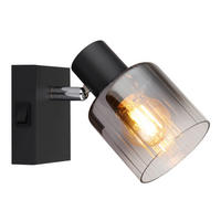REFLEKTOR  JACK  8/13,5 cm           - barve kroma/črna, Basics, kovina/steklo (8/13,5cm)