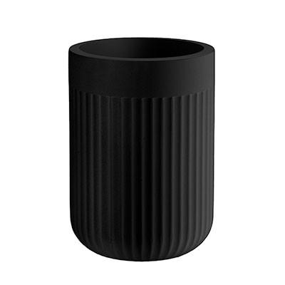 ZAHNPUTZBECHER Kunststoff  - Schwarz, Basics, Kunststoff (5/11/5cm)
