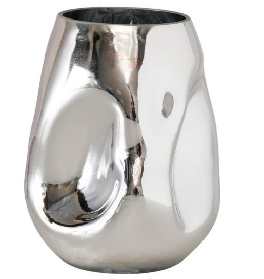 VAS  - silver, Basics, glas (14/17cm) - Ambia Home