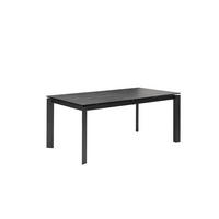 ESSTISCH in Metall, Glas, Keramik 180-240/95/76 cm  - Anthrazit, Konventionell, Glas/Keramik (180-240/95/76cm) - Livetastic