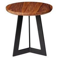 POMOĆNI STOLIĆ boje sheeshama  drvo   - boje sheeshama/crna, Design, drvo/metal (35/35/37cm) - MID.YOU