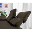 RÉCAMIERE in Echtleder Olivgrün  - Chromfarben/Olivgrün, Design, Leder/Metall (209/85-109/95-16cm) - Dieter Knoll