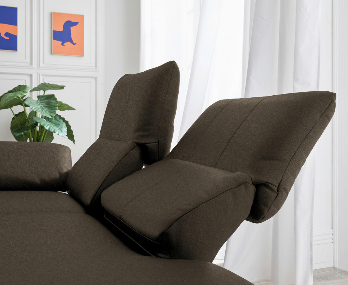 RÉCAMIERE in Echtleder Olivgrün  - Chromfarben/Olivgrün, Design, Leder/Metall (209/85-109/95-16cm) - Dieter Knoll