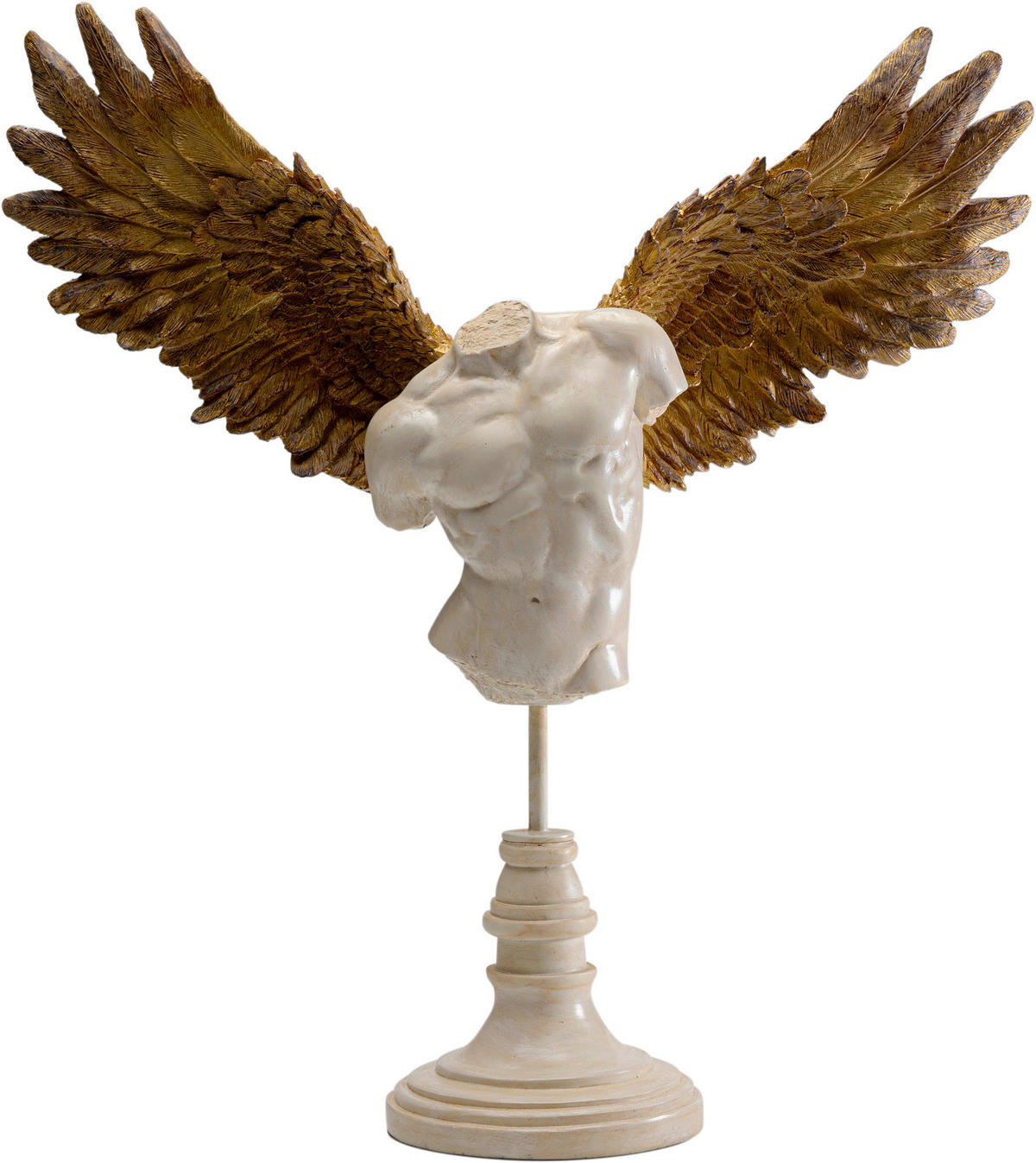 SKULPTUR - Beige, Design, Kunststoff (45/45/12cm) - Kare-Design