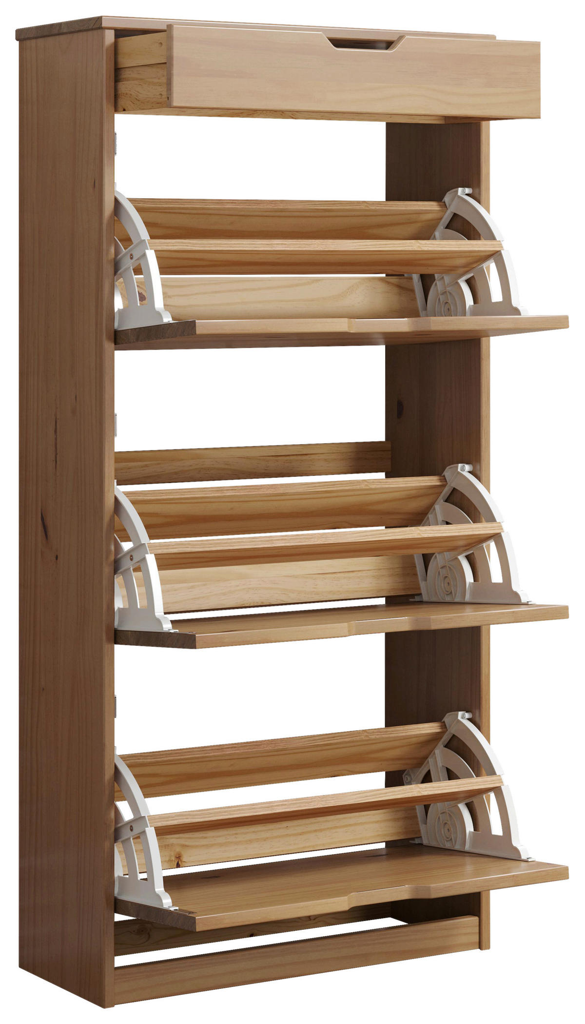 SCHUHKIPPER  in 60/124/25 cm  - Honig, MODERN, Holz (60/124/25cm)