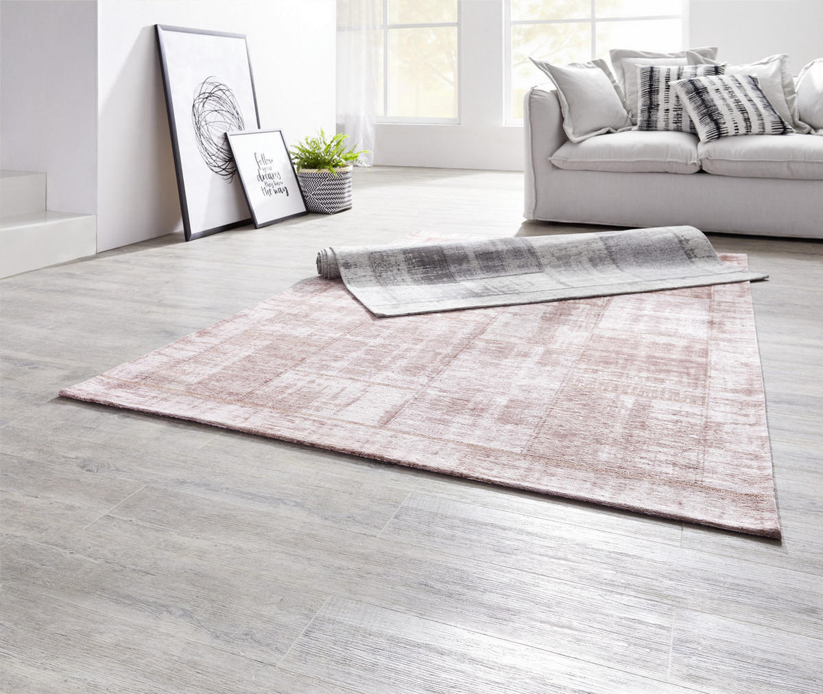 FLACHWEBETEPPICH 200/290 cm Grau  - Grau, Trend, Textil (200/290cm) - Novel