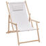 STRANDSESSEL - Buchefarben/Weiß, Design, Holz/Textil (56/66/103cm) - Xora STRANDSESSEL - Buchefarben/Weiß, Design, Holz/Textil (56/66/103cm) - Xora