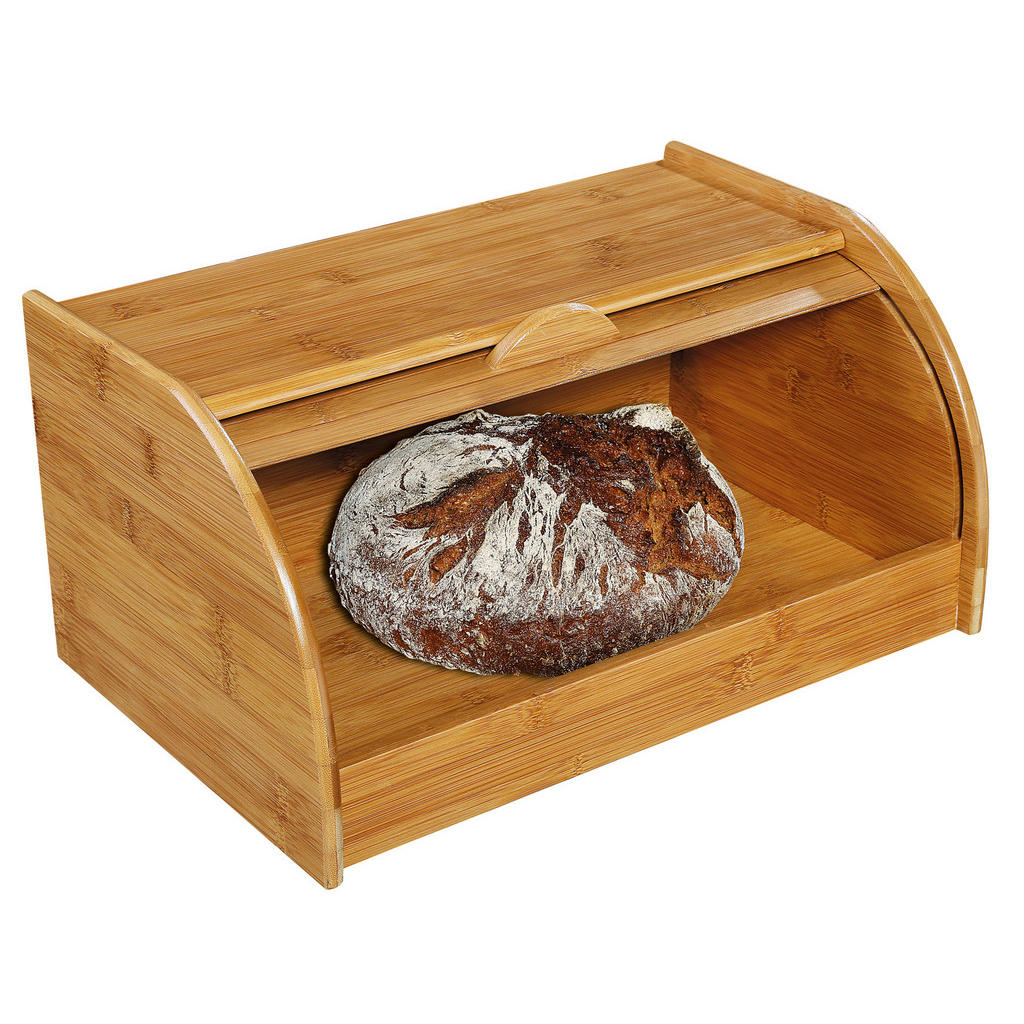 Thumbnail - Zassenhaus Brotkasten Bambus, Natur, Holz, Bambus, rechteckig, 26x20x40 cm, lebensmittelecht, nachwachsender Rohstoff, K...