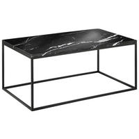 COUCHTISCH in Stein 100/60/42,5 cm  - Schwarz, Design, Stein/Metall (100/60/42,5cm) - Johann Jakob
