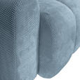ECKSOFA in Flachgewebe Blau  - Blau/Schwarz, KONVENTIONELL, Kunststoff/Textil (256/157cm) - Carryhome