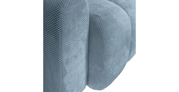 ECKSOFA in Flachgewebe Blau  - Blau/Schwarz, KONVENTIONELL, Kunststoff/Textil (256/157cm) - Carryhome
