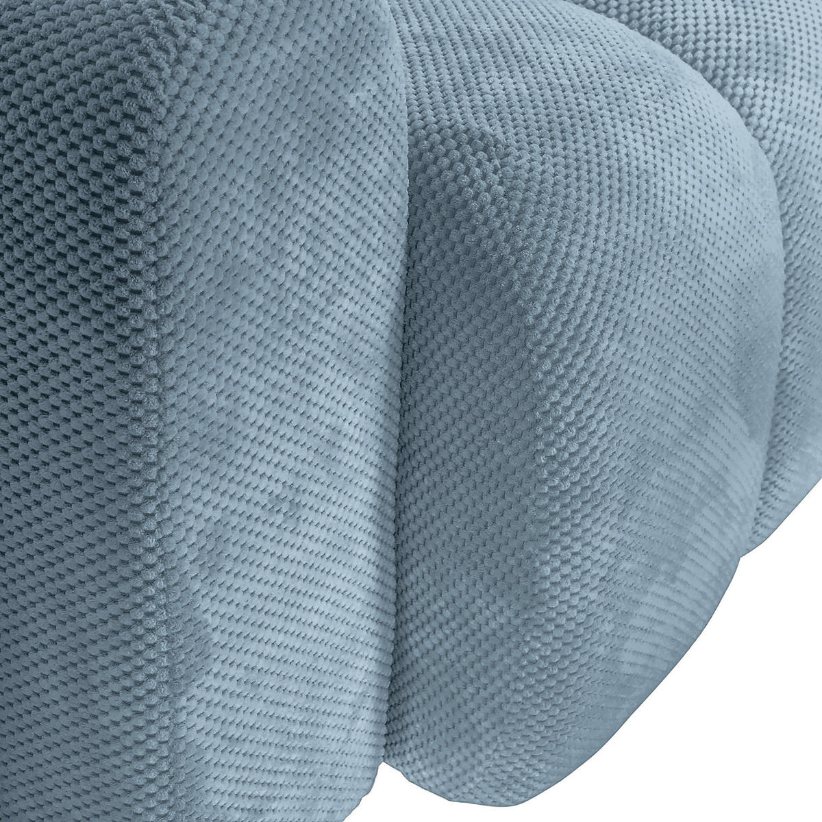 ECKSOFA in Flachgewebe Blau  - Blau/Schwarz, Konventionell, Kunststoff/Textil (256/157cm) - Carryhome