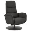 RELAXSESSEL in Leder Dunkelgrau  - Dunkelgrau/Schwarz, Design, Leder/Metall (76/108/86cm) - Dieter Knoll