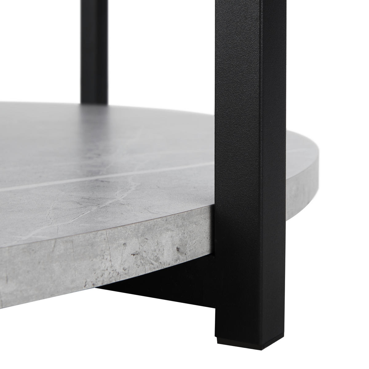 KLUBSKA MIZA, svetlo siva  - črna/svetlo siva, Moderno, kovina/leseni material (80/80/45cm) - P & B