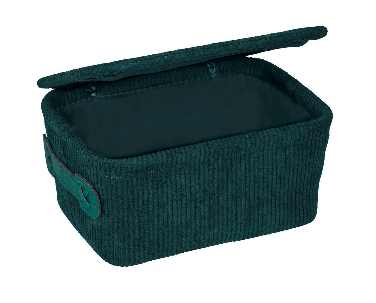 AUFBEWAHRUNGSKÖRBCHEN  - Dunkelgrün, Basics, Textil (19/10/14cm) - Wenko