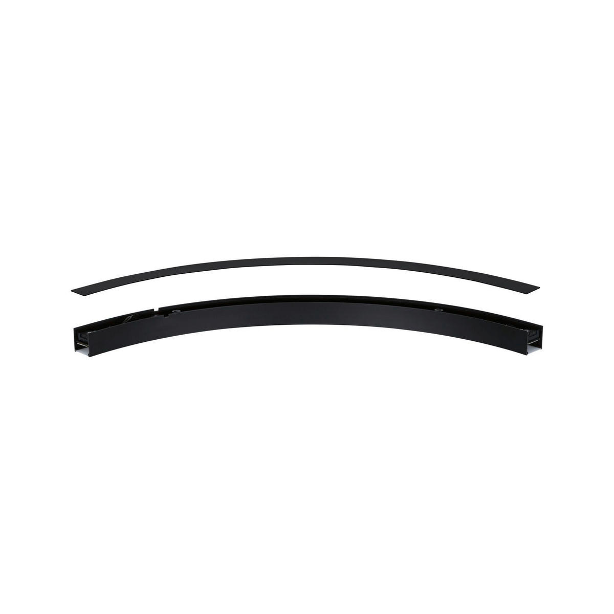 SCHIENENSYSTEM-ABDECKSCHIENE - Schwarz, Basics, Kunststoff (78,6/3,6/0,1cm) - Paulmann