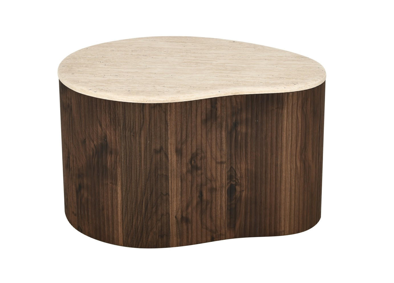 COUCHTISCH 64/45/38 cm Freiform Kaschmir  - Kaschmir/Walnussfarben, Design, Holzwerkstoff (64/45/38cm) - MID.YOU