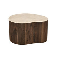 COUCHTISCH 64/45/38 cm Freiform Kaschmir  - Kaschmir/Walnussfarben, Design, Holzwerkstoff (64/45/38cm) - MID.YOU