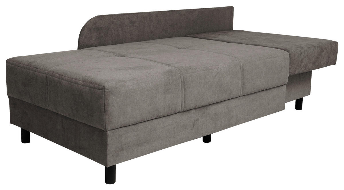 VÁLENDA, textil, 145/82/85 cm - šedá/černá, Konvenční, dřevo/textil (145/82/85cm) - Ti'me