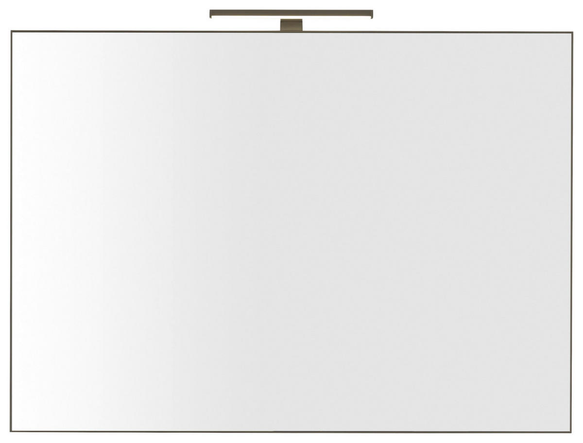 BADEZIMMERSPIEGEL 100/75/1 cm  - Bronzefarben, Design, Metall (100/75/1cm) - Dieter Knoll