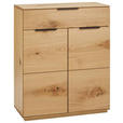 GARDEROBE 6-teilig  in 270/202/38 cm  - Eichefarben/Anthrazit, Natur, Holz/Textil (270/202/38cm) - Linea Natura