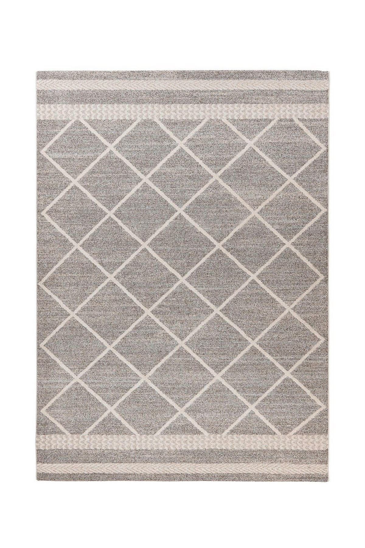 TEPPICH 120/170 cm Rhombus 225 Braun / Beige  - Beige/Braun, Konventionell, Textil (120/170cm)