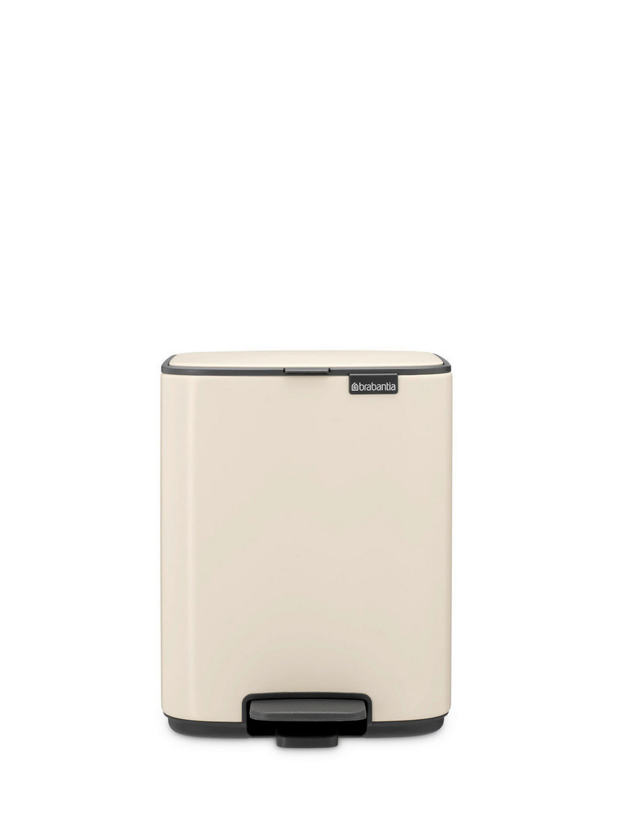 KOŠ S NOŽNOM PAPUČICOM  7 l  Bo  - bež/antracit, Basics, metal/plastika (24,2/31/24,2cm) - Brabantia