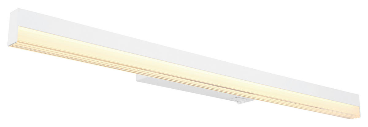 LED SVJETILJKA ZIDNA  - bijela/opalna, Basics, metal/plastika (60/6/4cm) - Globo