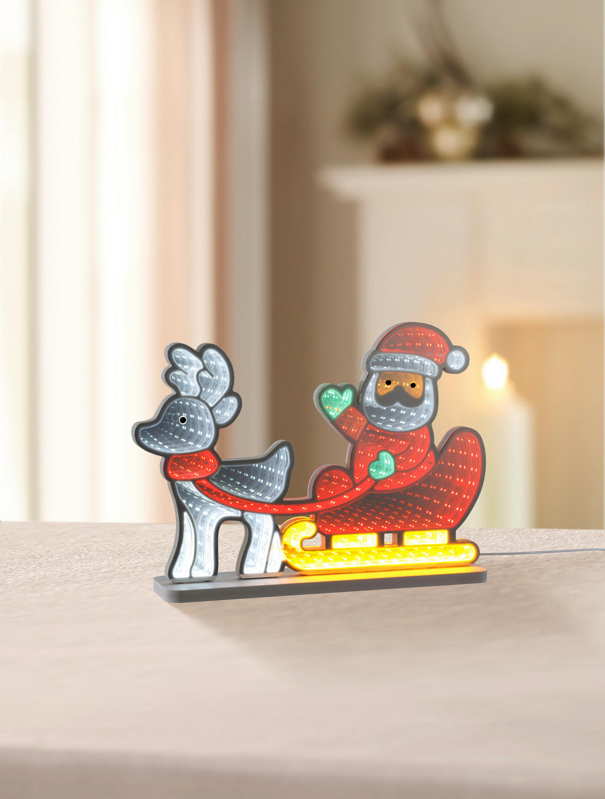 TÉLAPÓ - áttetsző, Lifestyle, műanyag (40/8/28,6cm) - X-Mas