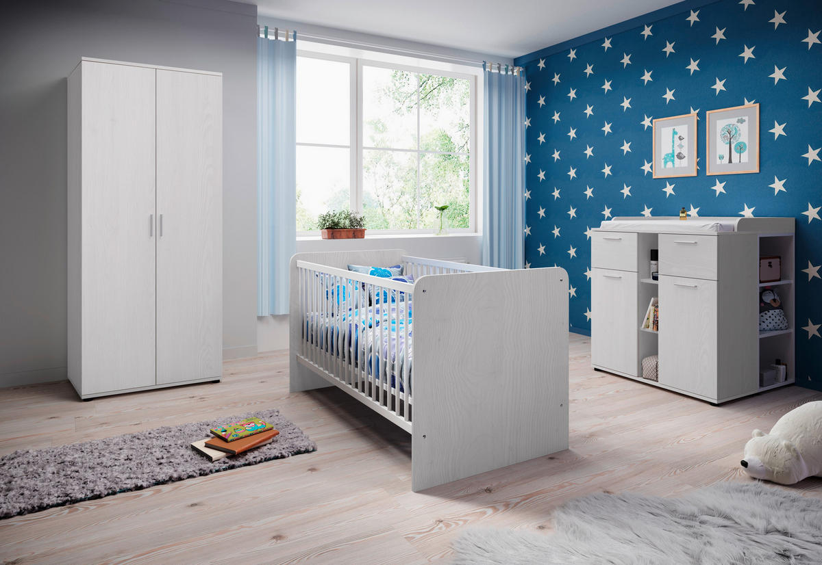 BABYZIMMER Chico  - Weiß, Basics, Holzwerkstoff - My Baby Lou