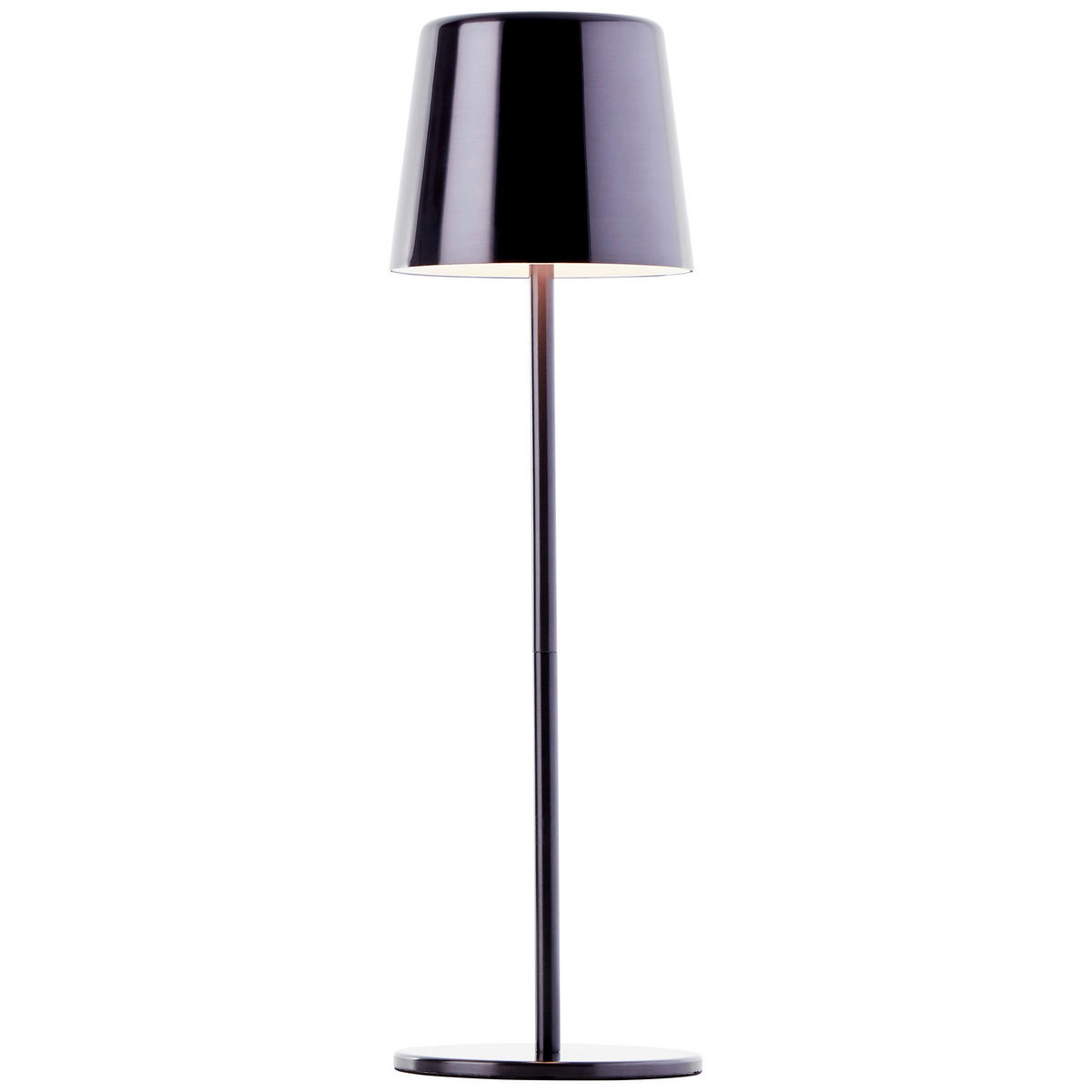 STOLNA PUNJIVA SVJETILJKA  - crni krom, Basics, metal (11/37/11cm)
