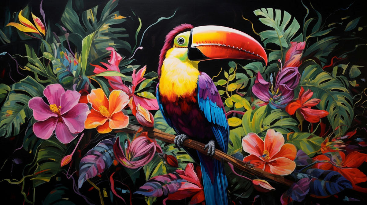 LEINWANDBILD Tiere 80/60 cm  - Multicolor, Basics, Holz/Papier (80/60cm) - Euroart