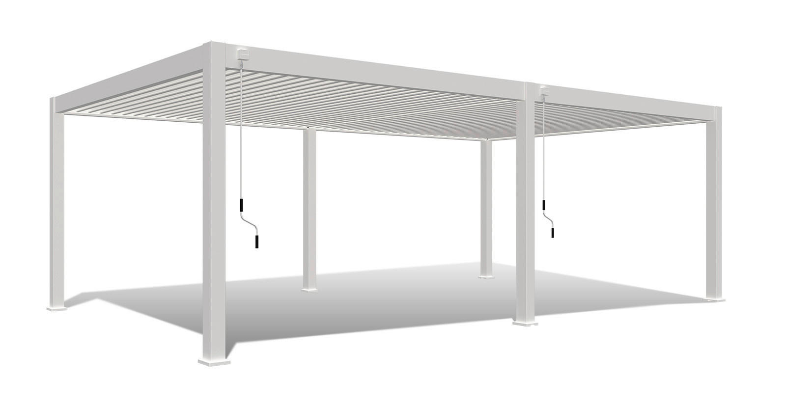 PERGOLA - Weiss, Basics, Metall (800/255/400cm) - Gardenson