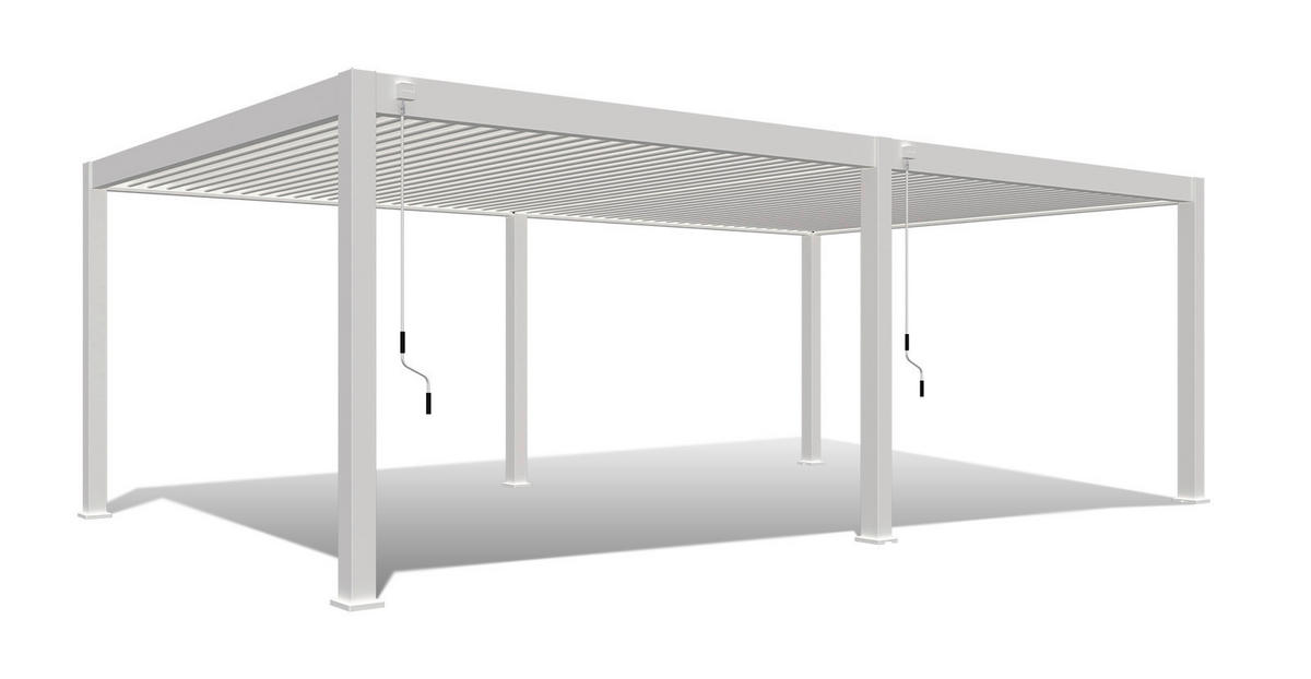 PERGOLA - Weiss, Basics, Metall (800/255/400cm) - Gardenson
