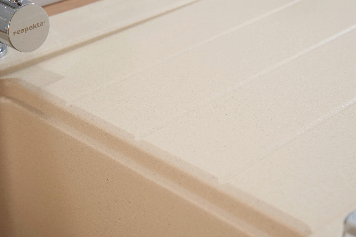 SPÜLE 1725SEATTLE86X50B  - Beige, Trend, Stein (86/20/50cm) - Respekta