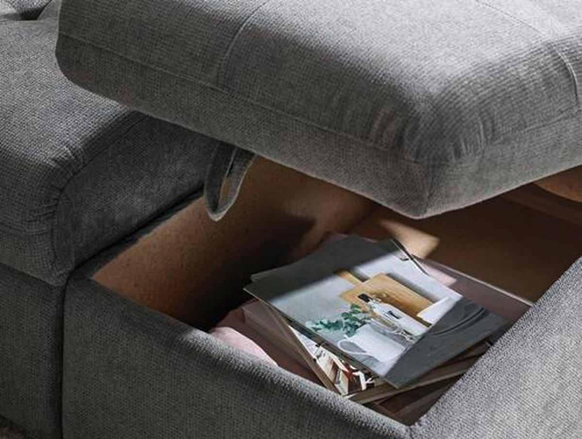 ECKSOFA in Velours Dunkelgrün  254/224 cm  - Dunkelgrün/Schwarz, Design, Kunststoff/Textil (254/224cm) - Stylife