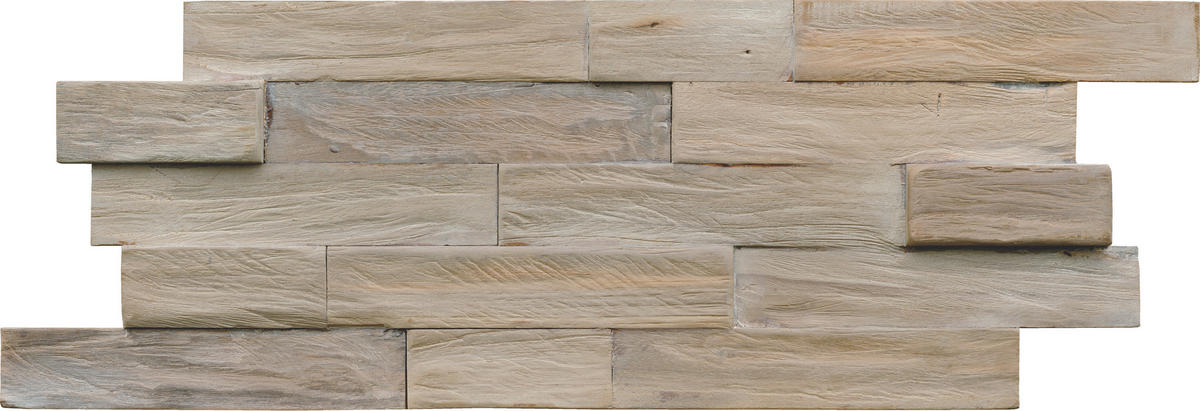 WANDVERKLEIDUNG - Hellbraun, Basics, Holz (50/20/2cm)