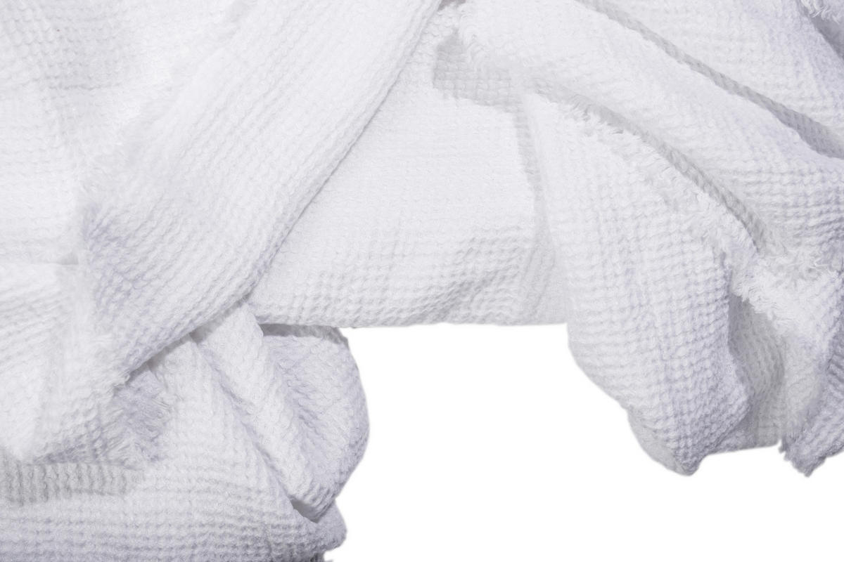 PLAID Honeybee 130/180 cm  - Weiß, KONVENTIONELL, Textil (130/180cm) - Zoeppritz