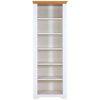 REGAL  68/193/41 cm Weiß, Eichefarben  - Eichefarben/Weiß, Design, Holz (68/193/41cm) - Livetastic