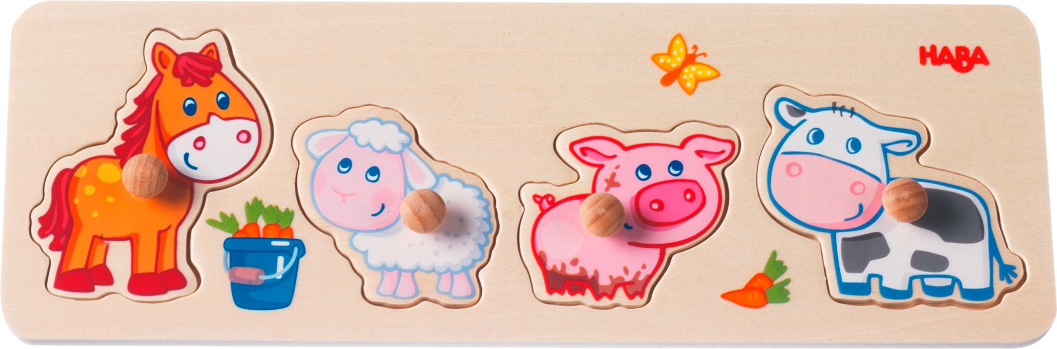 GREIFPUZZLE - Multicolor, Basics, Holz (10/30cm) - Haba