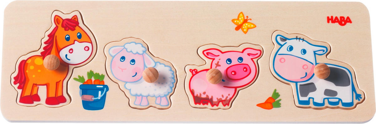 GREIFPUZZLE - Multicolor, Basics, Holz (10/30cm) - Haba