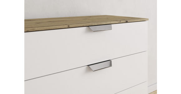 KOMMODE  in 80/81/42 cm  - Chromfarben/Weiß, Design, Holzwerkstoff/Metall (80/81/42cm) - Carryhome