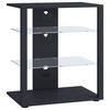 TV-RACK - Schwarz, Basics, Holzwerkstoff/Kunststoff (60/70/41cm) - MID.YOU