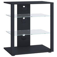 TV-RACK - Schwarz, Basics, Holzwerkstoff/Kunststoff (60/70/41cm) - MID.YOU