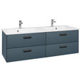 WASCHTISCHKOMBI 153 cm  - Blaugrau/Schwarz, KONVENTIONELL, Holzwerkstoff/Stein (153cm) - Dieter Knoll