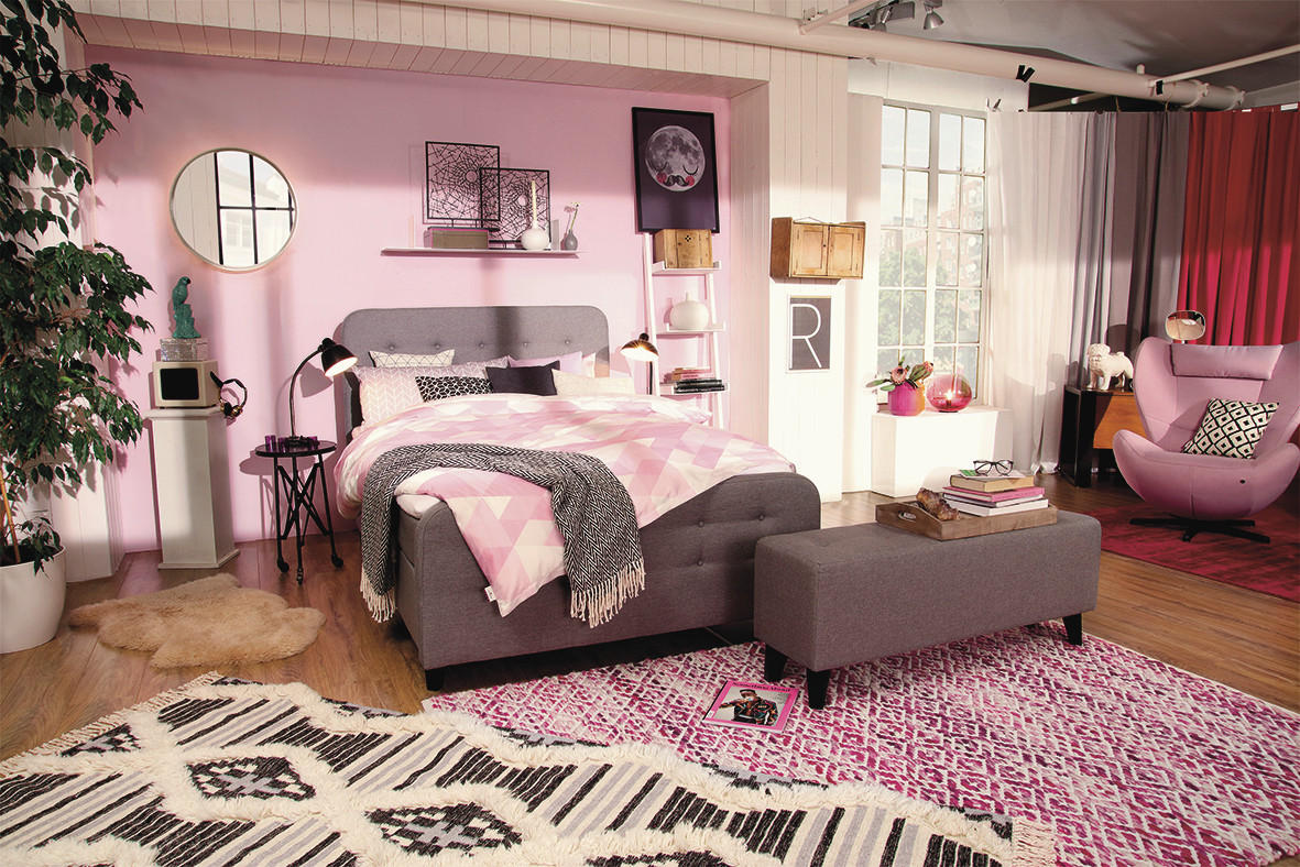 RUČNO TKANI TEPIH 160/230 cm   pink   - pink, Design, tekstil (160/230cm) - Tom Tailor