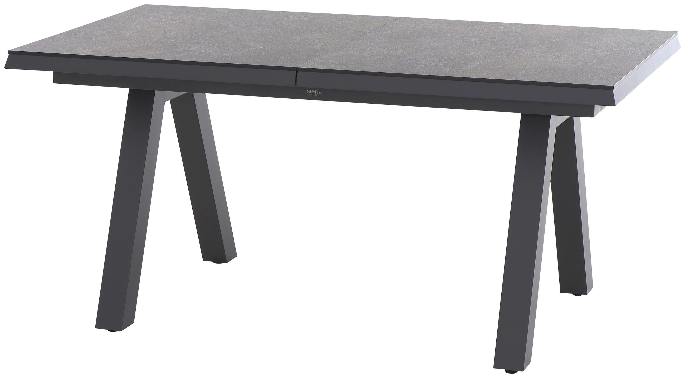 GARTENTISCH 160-200/90/77 cm Metall rechteckig  - Anthrazit/Graphitfarben, Basics, Kunststoff/Metall (160-200/90/77cm) - Siena Garden