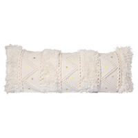 DEKORAČNÍ POLŠTÁŘ  - krémová, Konvenční, textil/plast (35/95/15cm)