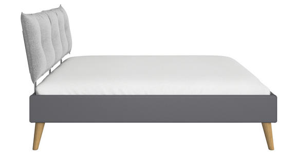 BETT 180/200 cm  in Grau  - Wildeiche/Grau, Design, Holz/Holzwerkstoff (180/200cm) - Carryhome