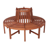 BAUMBANK 160/91/160 cm Eukalyptusholz   - Eukalyptusholzfarben/Braun, MODERN, Holz (160/91/160cm) - Gardenson